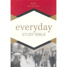 KJV Everyday Study Bible - Navy LeatherTouch